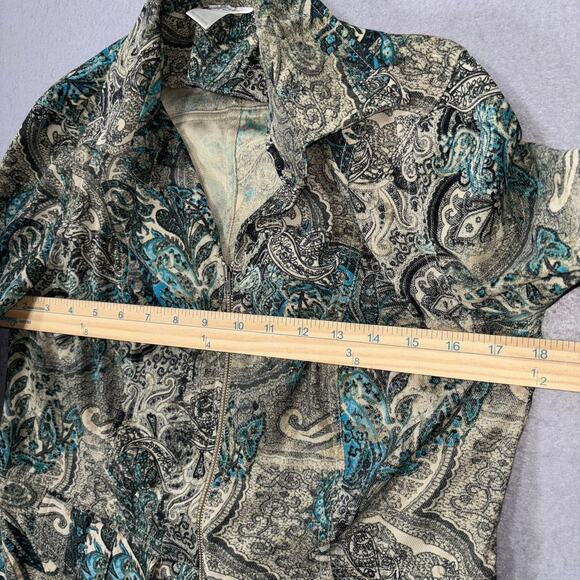 Earthy Retro Boho Stretch Jacket Small Edgy Rocker Classic Versatile Casual Arts - Picture 8 of 8